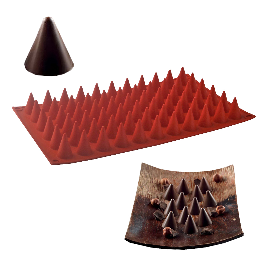 Kitchen Equipment For Baking - 66-Cells Cone Chocolate Baking Mold Food