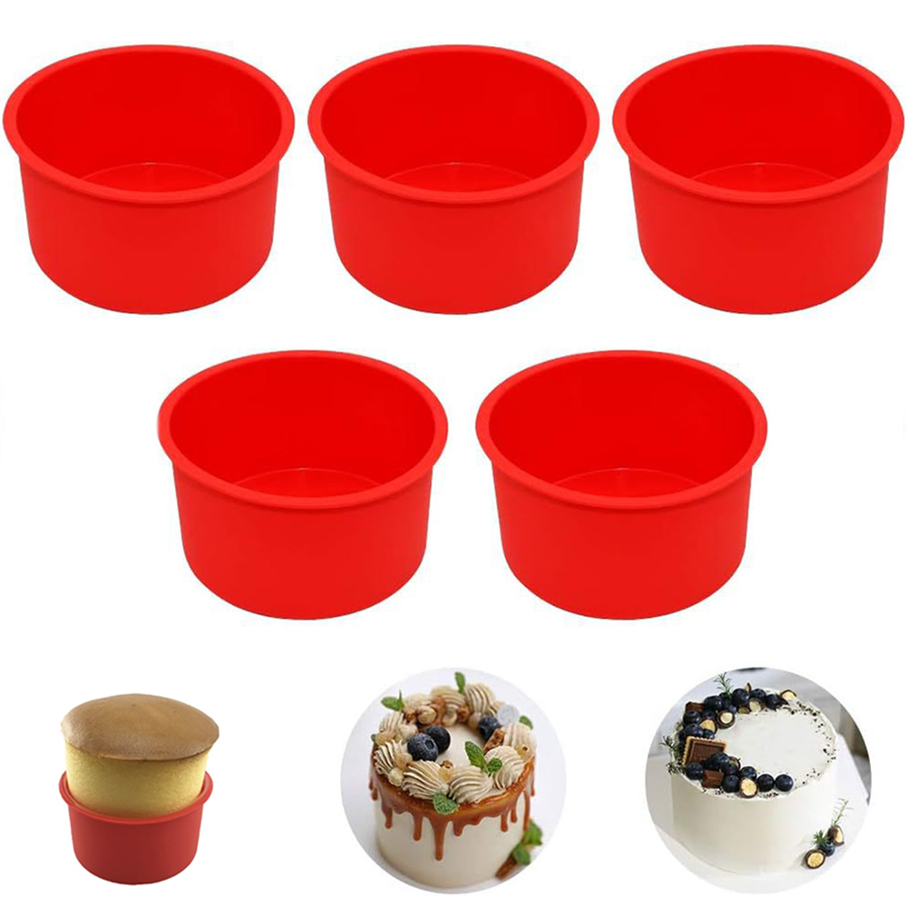 Miniature Baking Kitchen - 4Inch Silicone Mini Mold Round Silicone