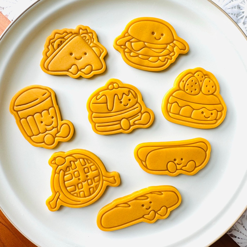 Kitchen Equipment For Baking - Cute Burger Sandwich Cookie Cutters Cartoon