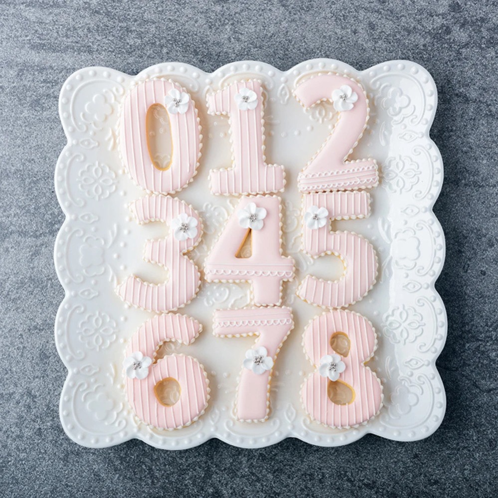 Kitchen Equipment For Baking - Large Numbers Cookie Cutters Biscuit Mold