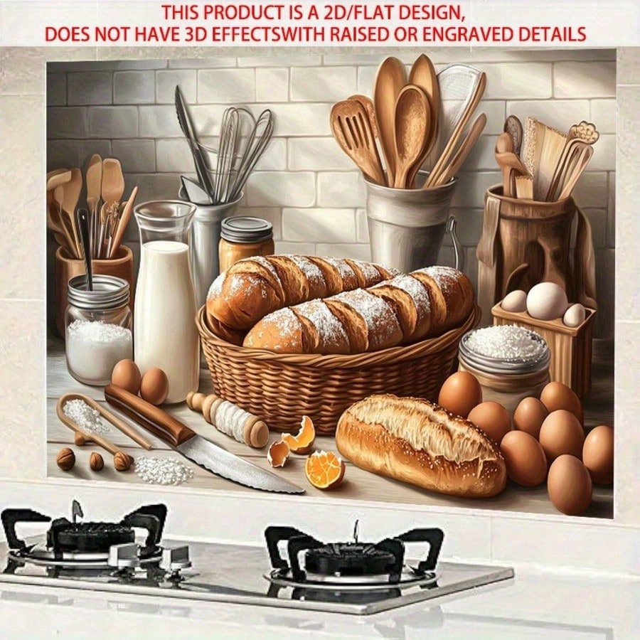 Kitchen Baking Wall Art - 2D Self Adhesive PVC Wall Decal