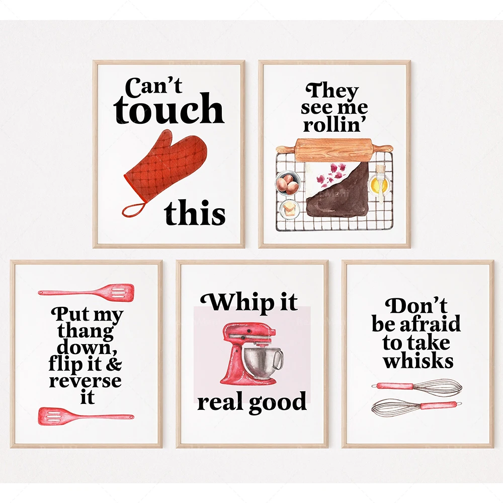Funny Baking Quotes Posters, F - Kitchen Baking Wall Art recension och pris