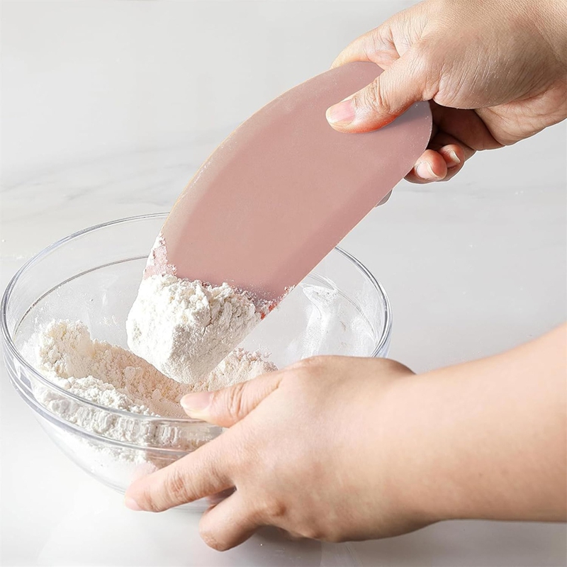 Silicone Bowl Scraper Flexible - Dough Scraper Curved recension och pris