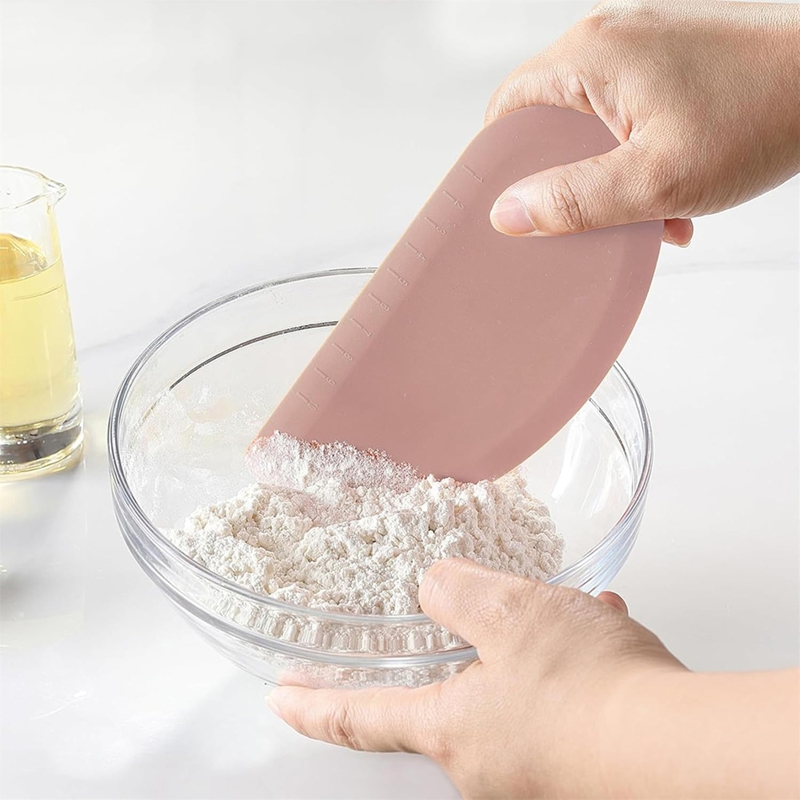 Silicone Bowl Scraper Flexible - Dough Scraper Curved recension och pris