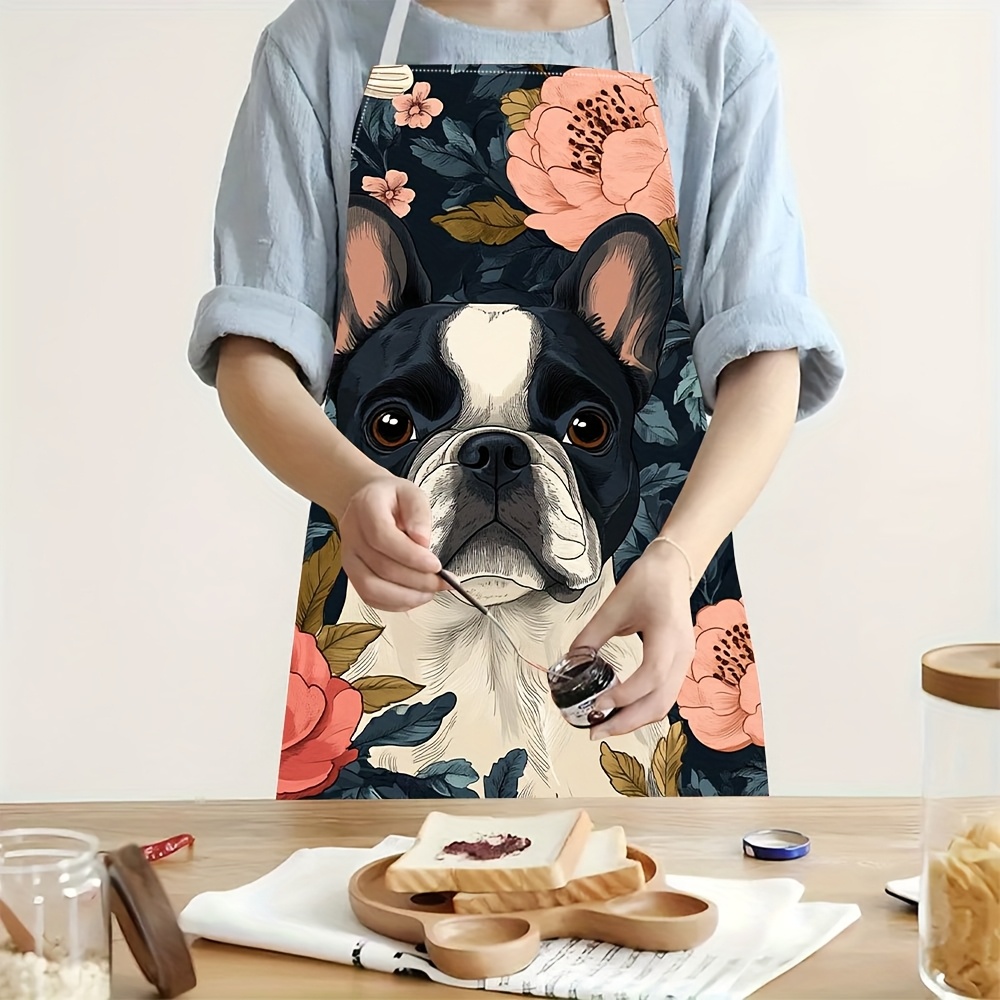 French Bulldog Floral Apron -  - Kitchen Baking Gift Ideas recension och pris