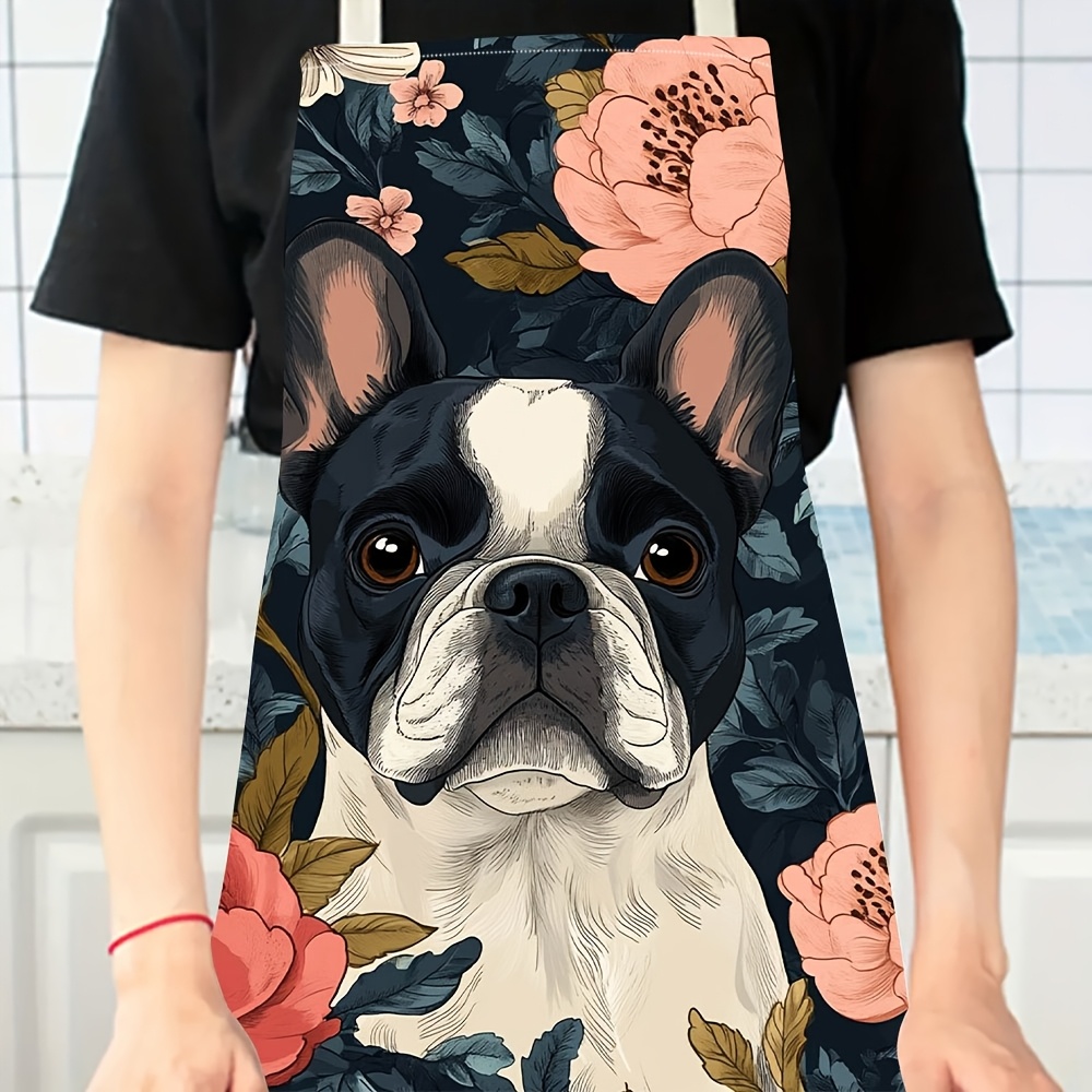 French Bulldog Floral Apron -  - Kitchen Baking Gift Ideas recension och pris