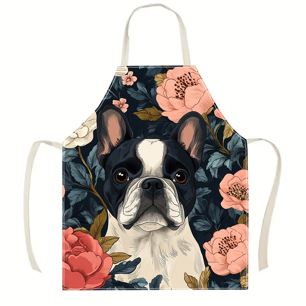 French Bulldog Floral Apron -  - Kitchen Baking Gift Ideas recension och pris