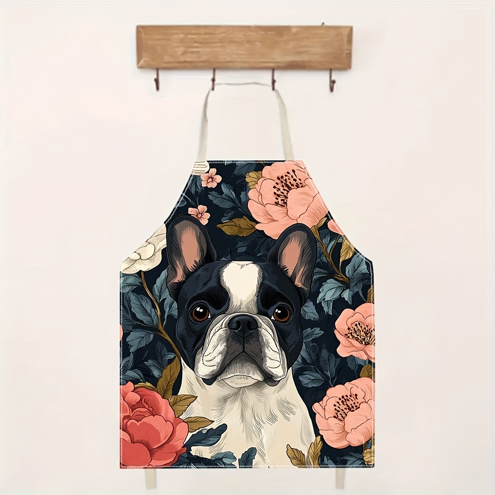 French Bulldog Floral Apron -  - Kitchen Baking Gift Ideas recension och pris