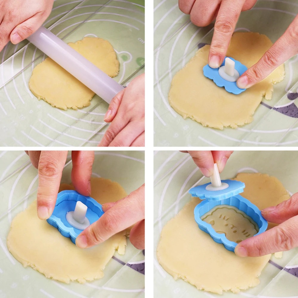 Cookie Mold Stamp Cartoon Saus - Kitchen Equipment For Baking recension och pris