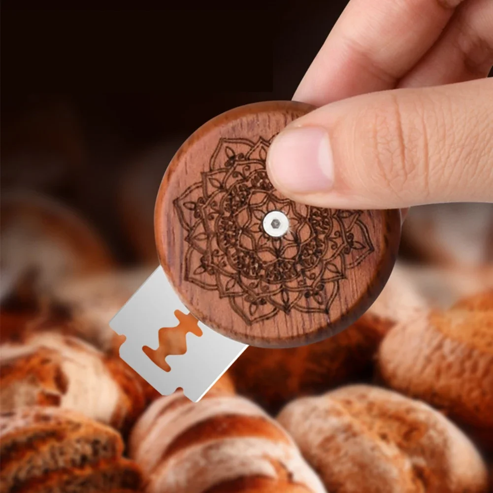 Bread Bakery Lame Tools Wooden - Dough Scraper Curved recension och pris