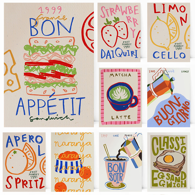 Bake Cake Kitchen Bread Coffee - Kitchen Baking Wall Art recension och pris
