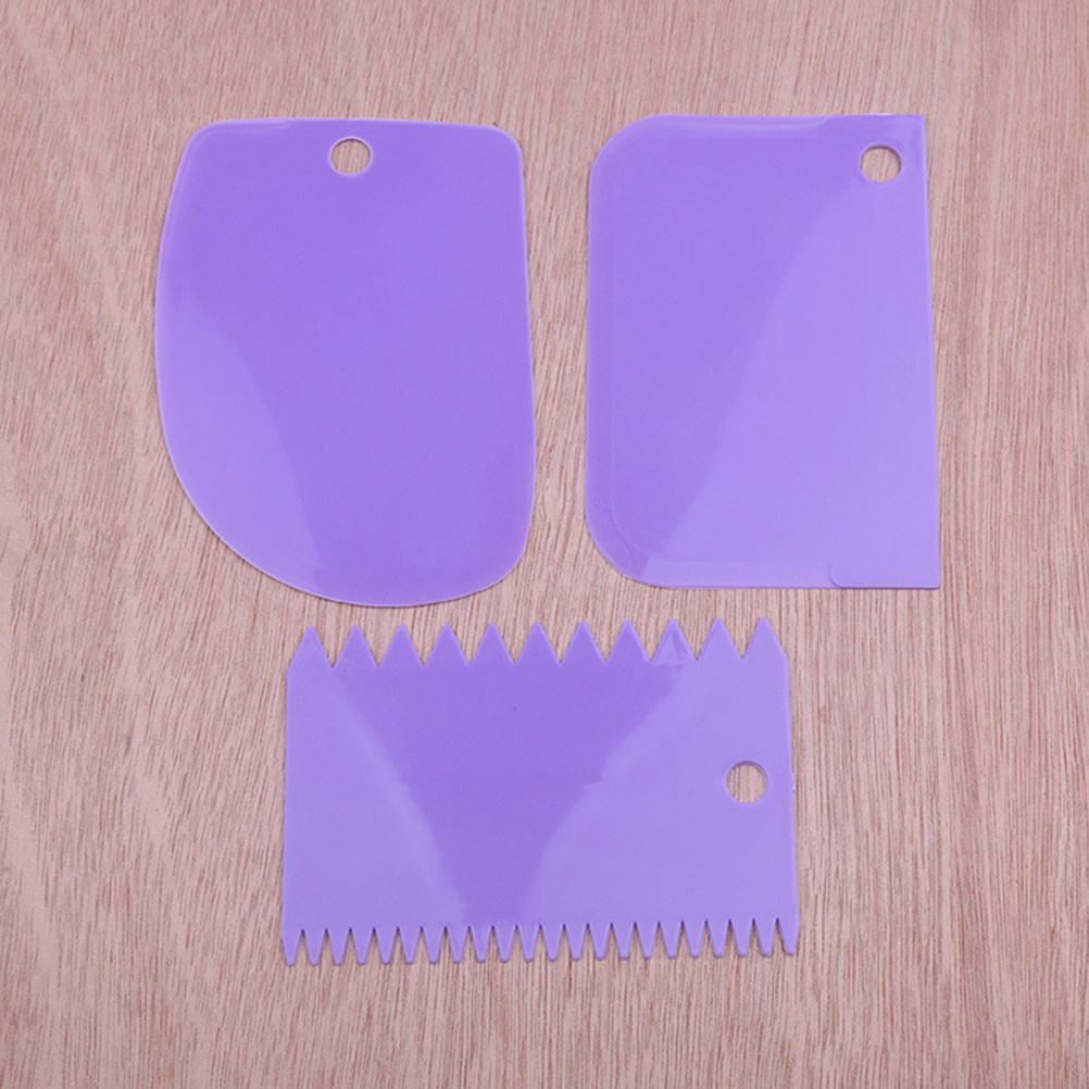 3Pcs Dough Scrapers Plastic Fl - Dough Scraper Curved recension och pris