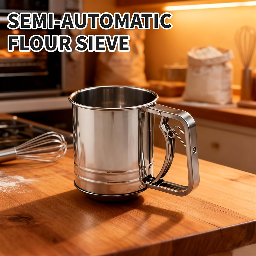 1/2pcs Stainless Steel Flour S - Baking Powder Kitchen recension och pris