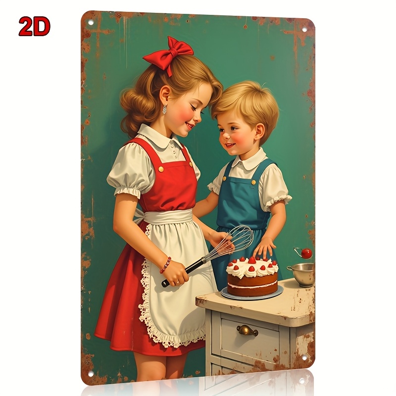 8x12Inch Metal Tin Sign Siblin - Kitchen Baking Wall Art recension och pris