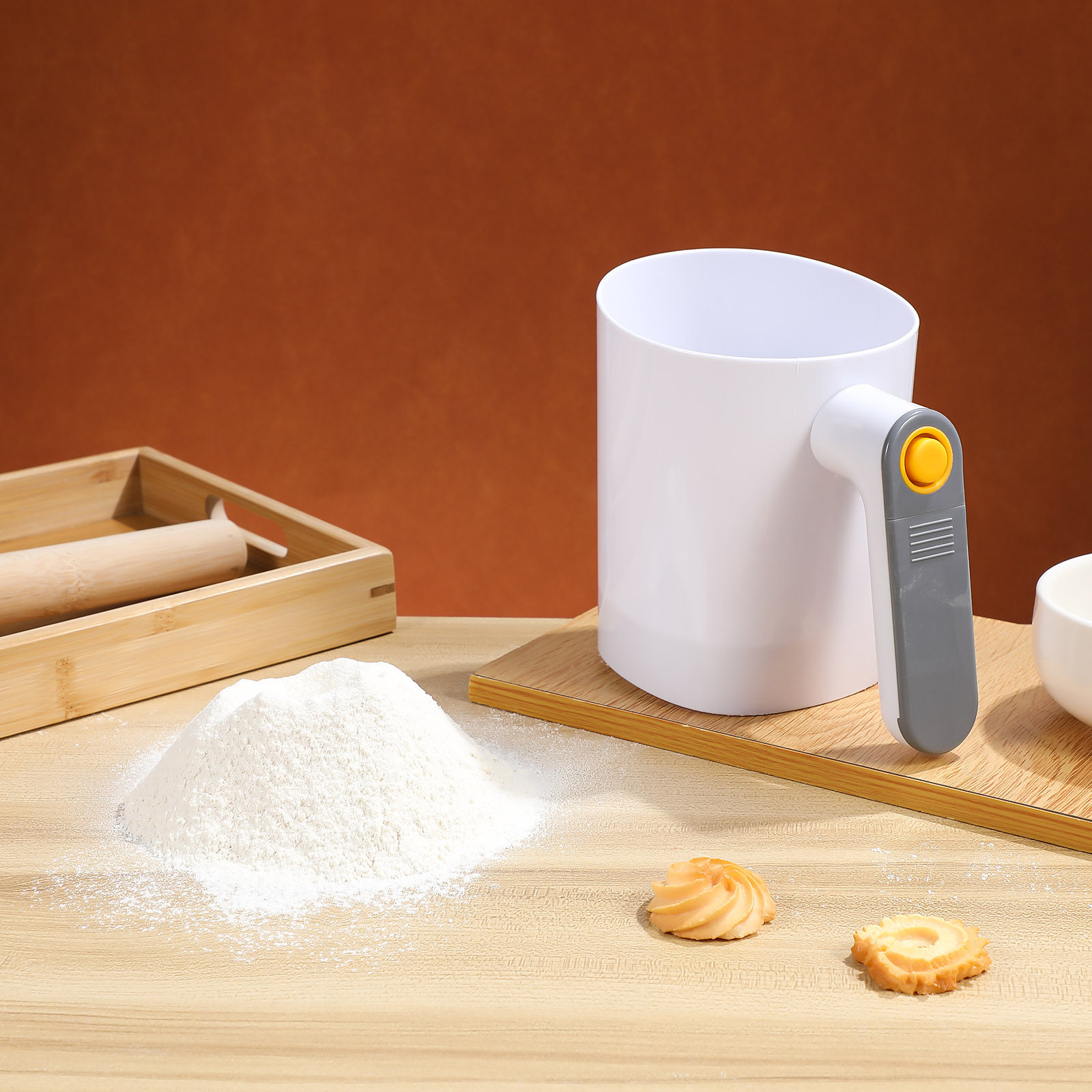 Handheld Electric Flour Sifter - Baking Powder Kitchen recension och pris