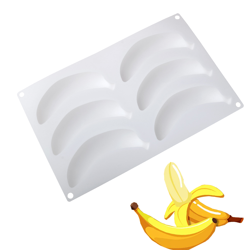6 or 12 Cells Banana Design Si - Kitchen Baking Gadgets recension och pris