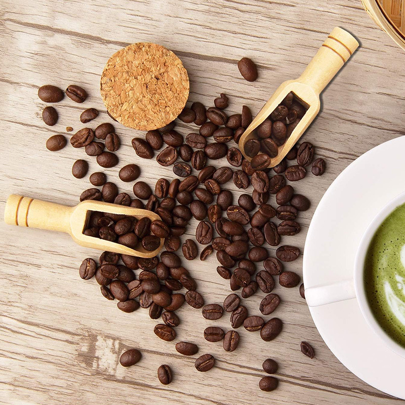 2/5PCS Wooden Coffee Scoop Set - Baking Powder Kitchen recension och pris
