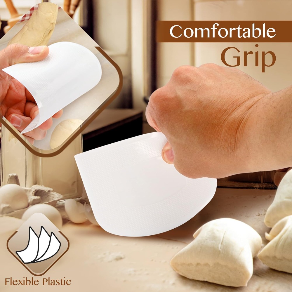 Flexible Plastic Dough Scraper - Dough Scraper Curved recension och pris