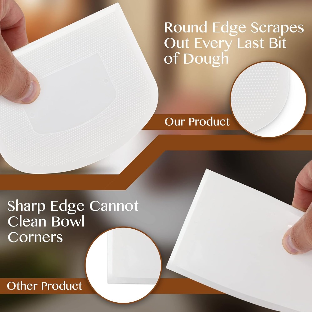 Flexible Plastic Dough Scraper - Dough Scraper Curved recension och pris