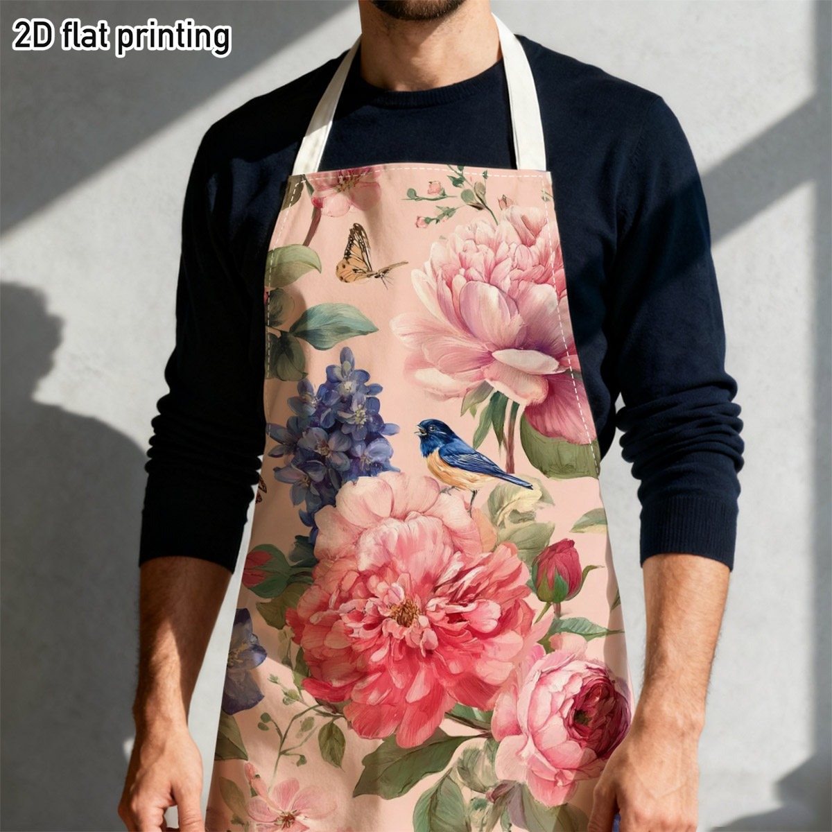 1pc Beautiful Floral Bird Apro - Kitchen Baking Gift Ideas recension och pris