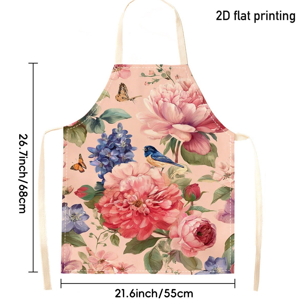 1pc Beautiful Floral Bird Apro - Kitchen Baking Gift Ideas recension och pris