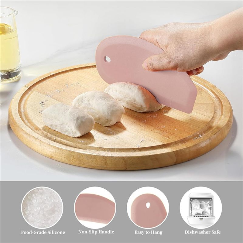 ABAH-Silicone Bowl Scraper Fle - Dough Scraper Curved recension och pris