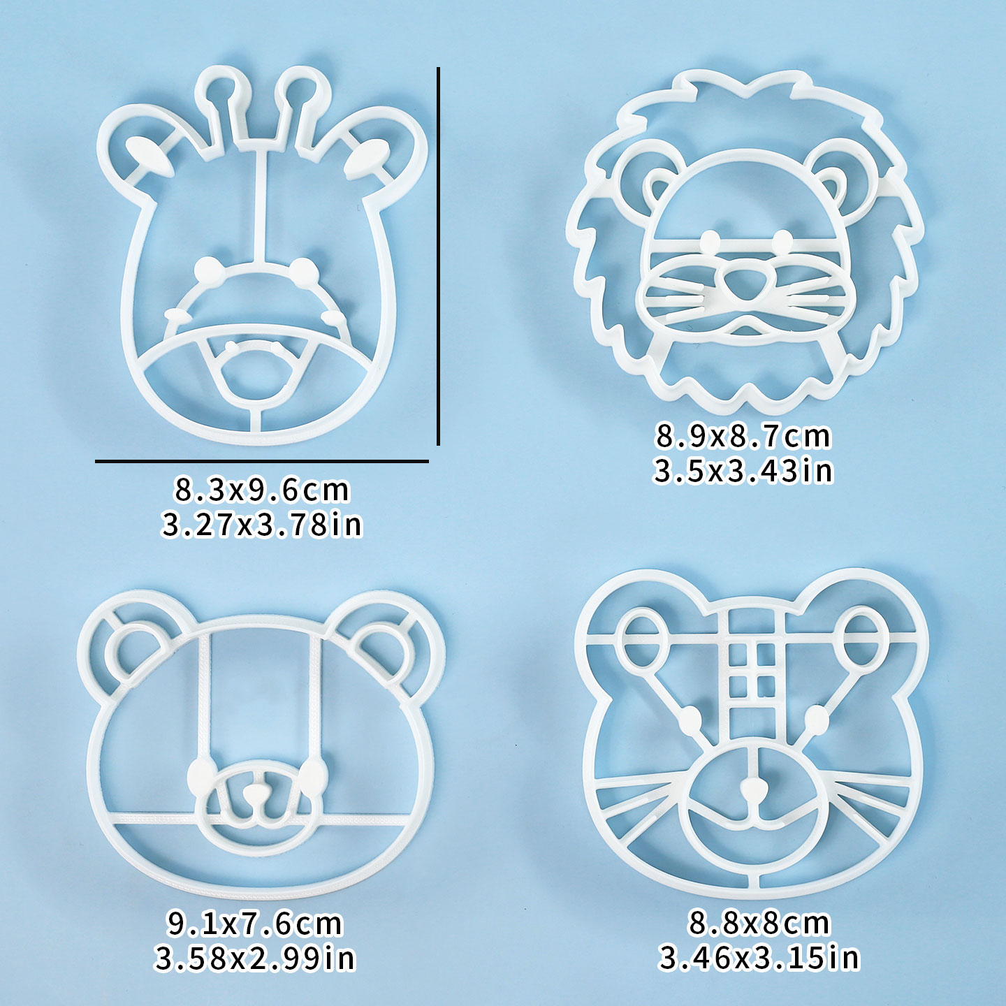 4 Pcs Animal Cookie Cutters Se - Kitchen Equipment For Baking recension och pris