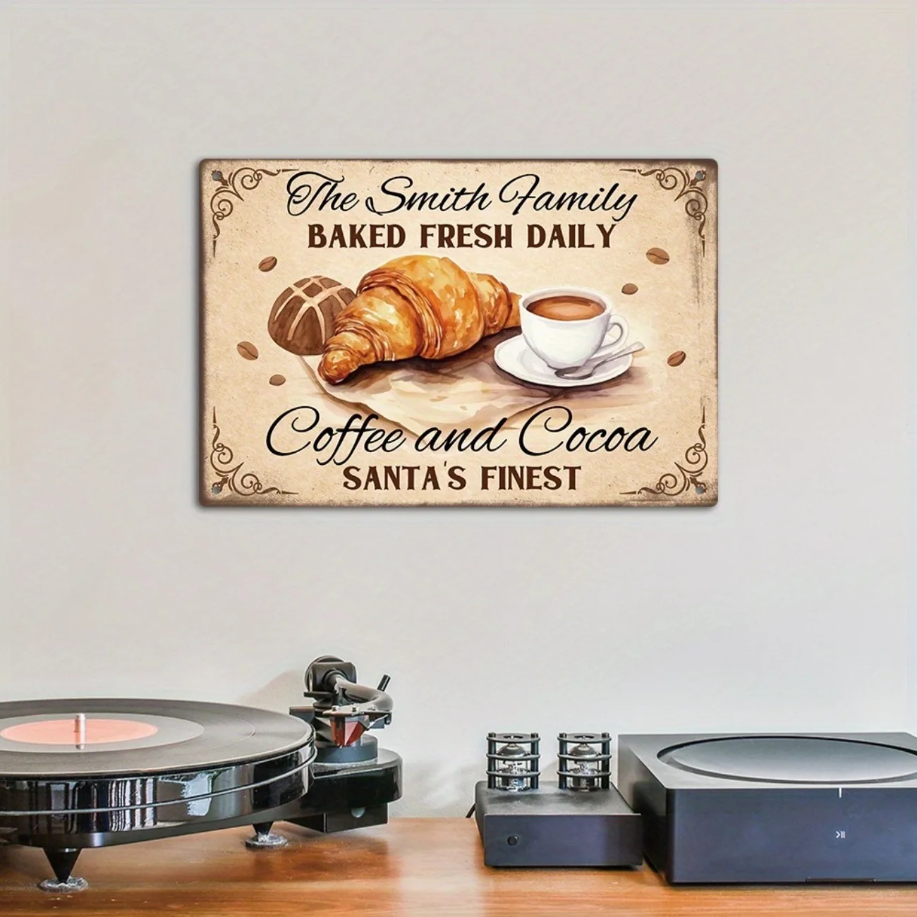 [2D Flat] Rustic Farmhouse Bak - Kitchen Baking Wall Art recension och pris