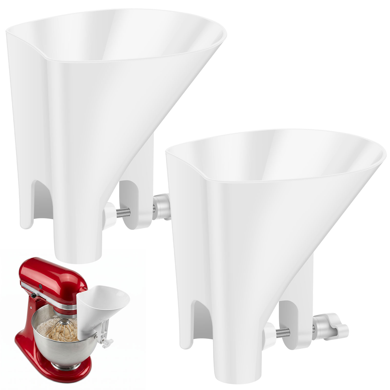 Spill Proof Flour Funnel for 4 - Kitchen Baking Mixer recension och pris