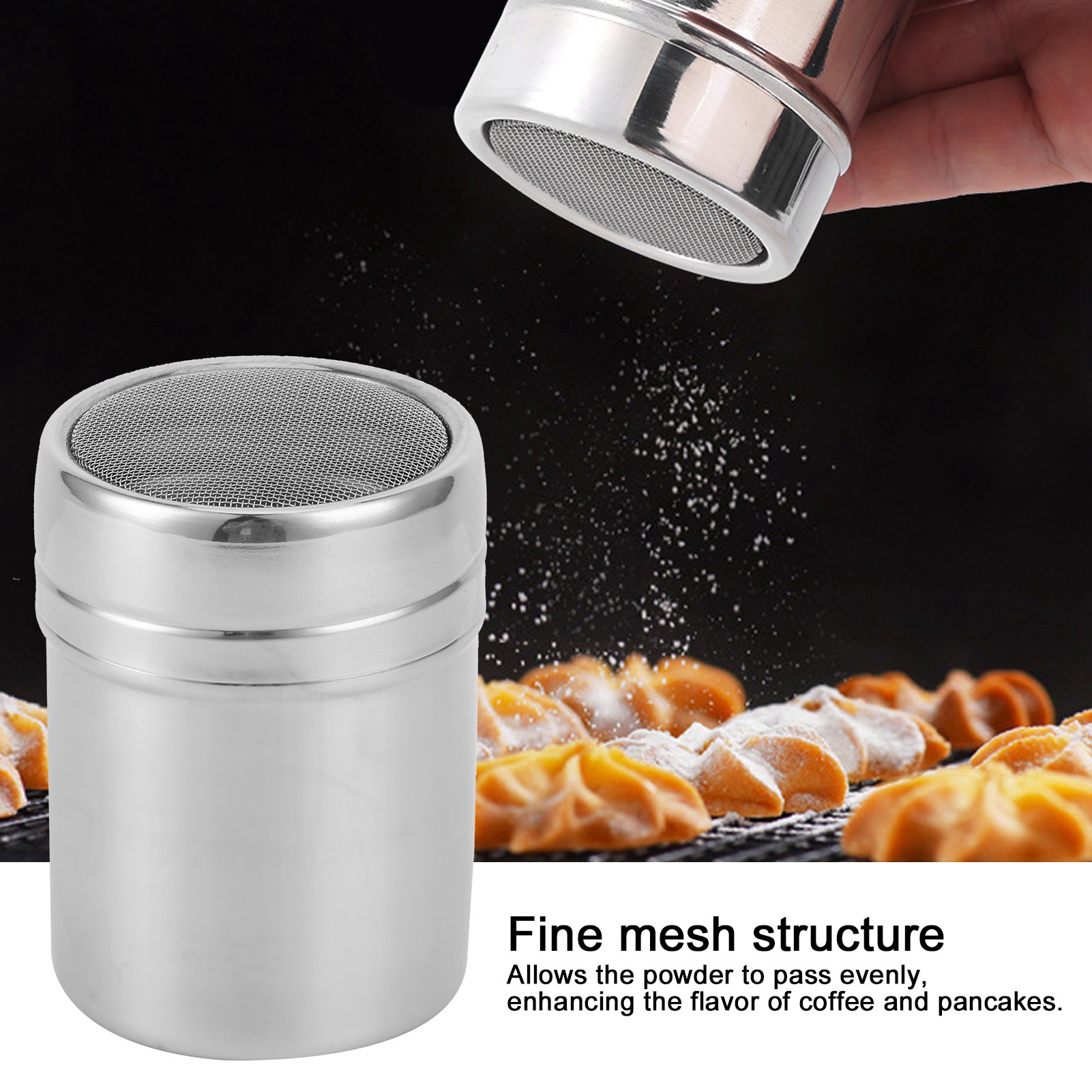 Fine Mesh Powder Shaker Stainl - Baking Powder Kitchen recension och pris