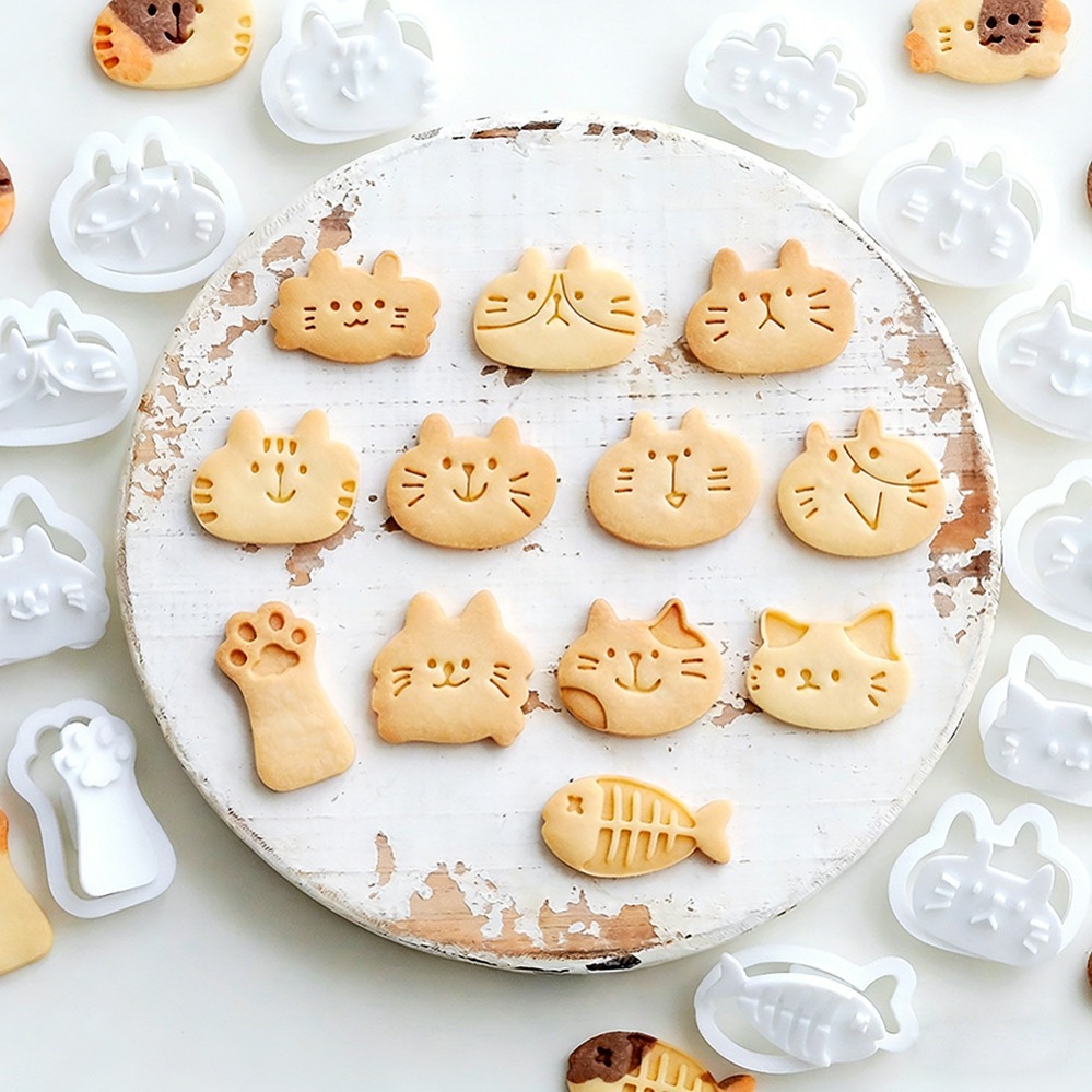 Cute Kitten DIY Stamp Cookie C - Kitchen Equipment For Baking recension och pris
