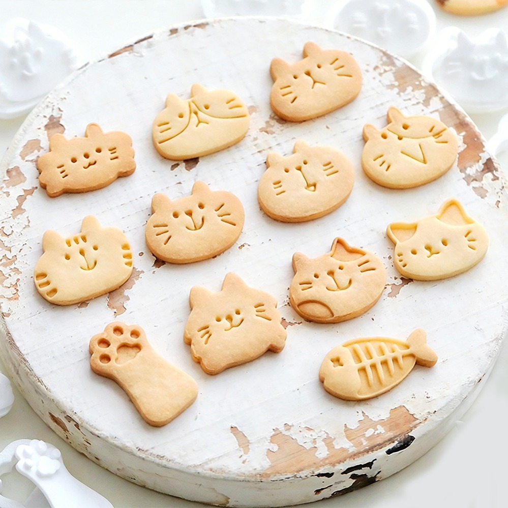 Cute Kitten DIY Stamp Cookie C - Kitchen Equipment For Baking recension och pris