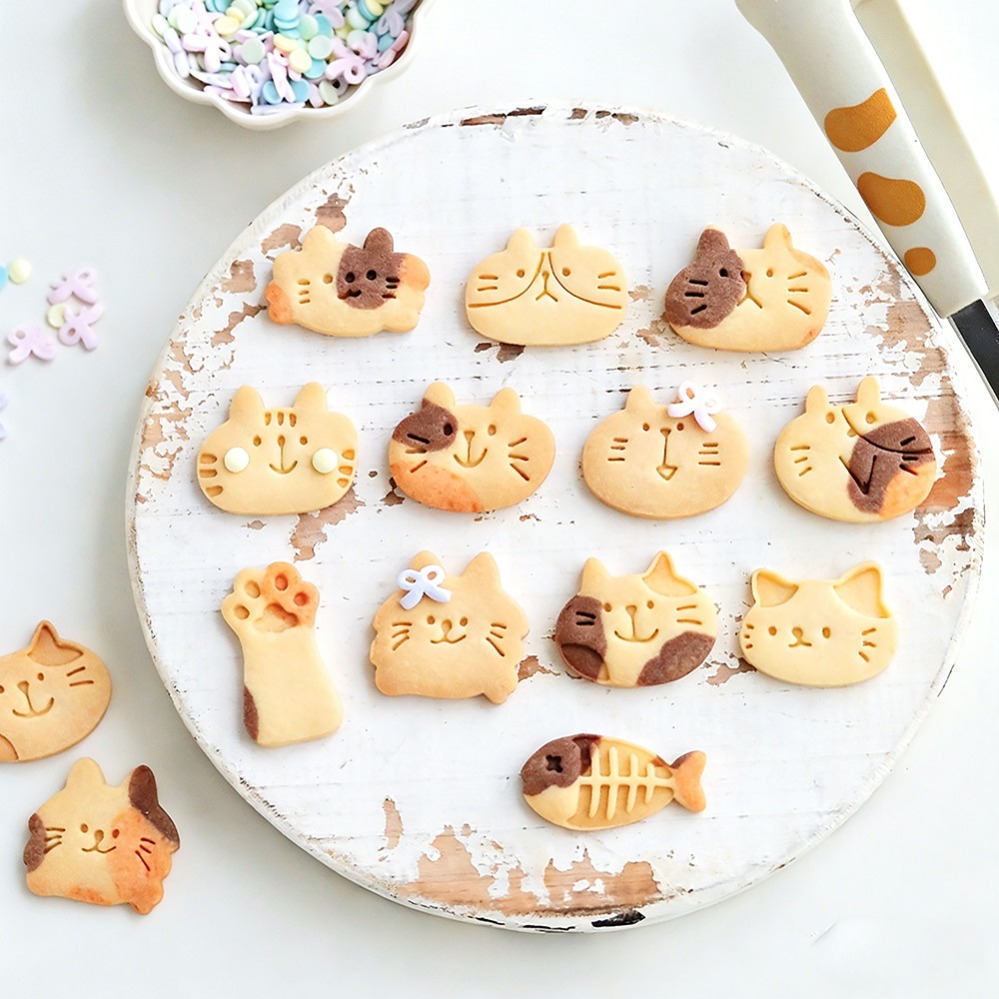Cute Kitten DIY Stamp Cookie C - Kitchen Equipment For Baking recension och pris
