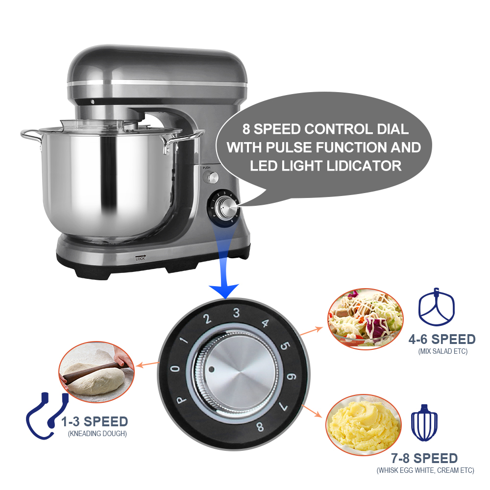 11L 2000W Large Powerful Elect - Kitchen Baking Mixer recension och pris