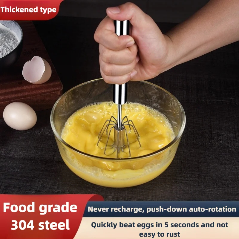 Stainless Steel Egg Beater Dur - Kitchen Baking Mixer recension och pris