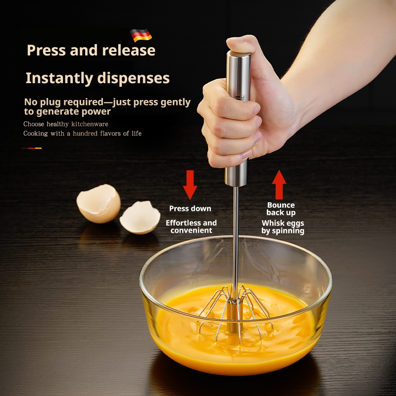 Stainless Steel Egg Beater Dur - Kitchen Baking Mixer recension och pris