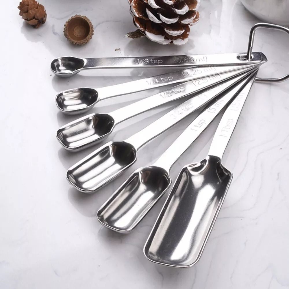 6Pcs Stainless Steel Measuring - Baking Powder Kitchen recension och pris
