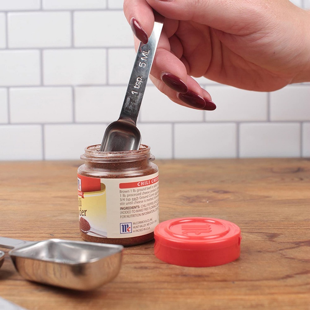 6Pcs Stainless Steel Measuring - Baking Powder Kitchen recension och pris