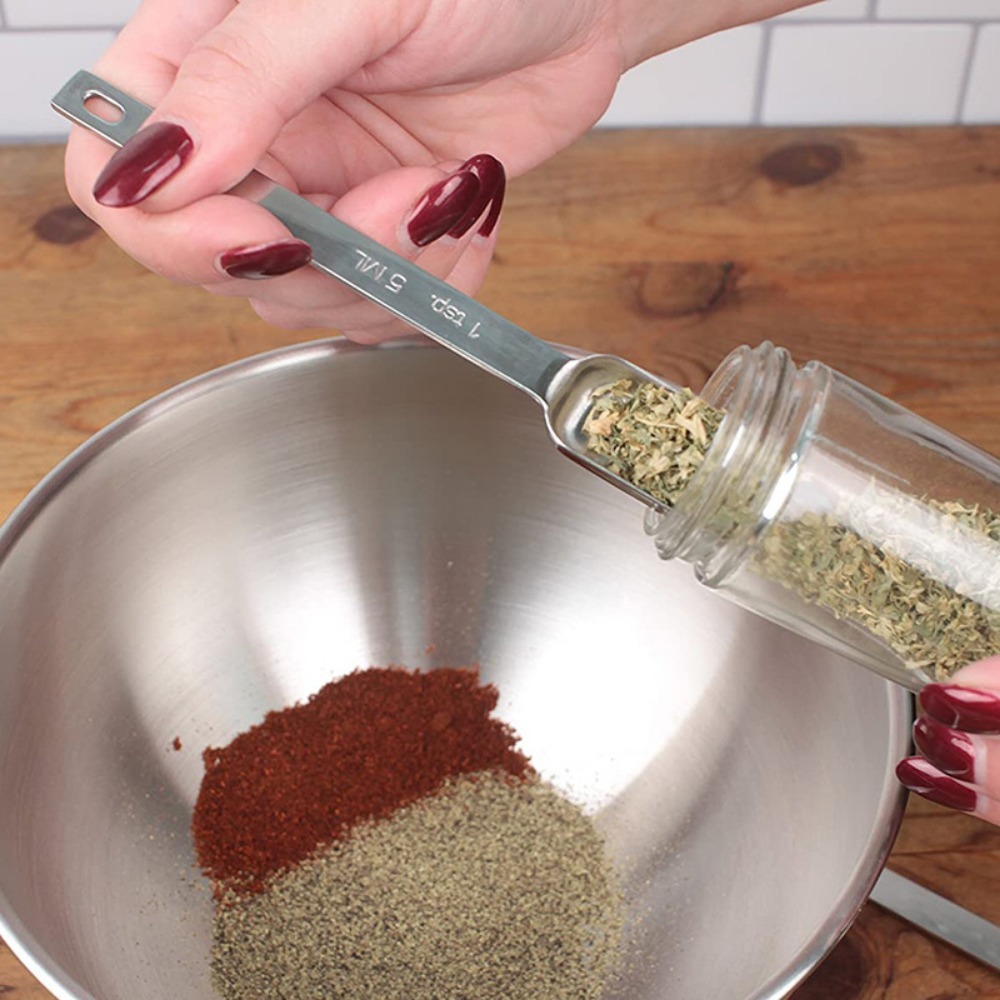 6Pcs Stainless Steel Measuring - Baking Powder Kitchen recension och pris