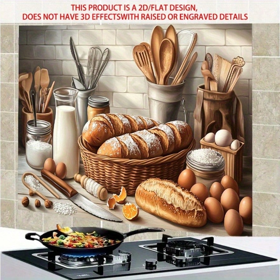 2D Self Adhesive PVC Wall Deca - Kitchen Baking Wall Art recension och pris