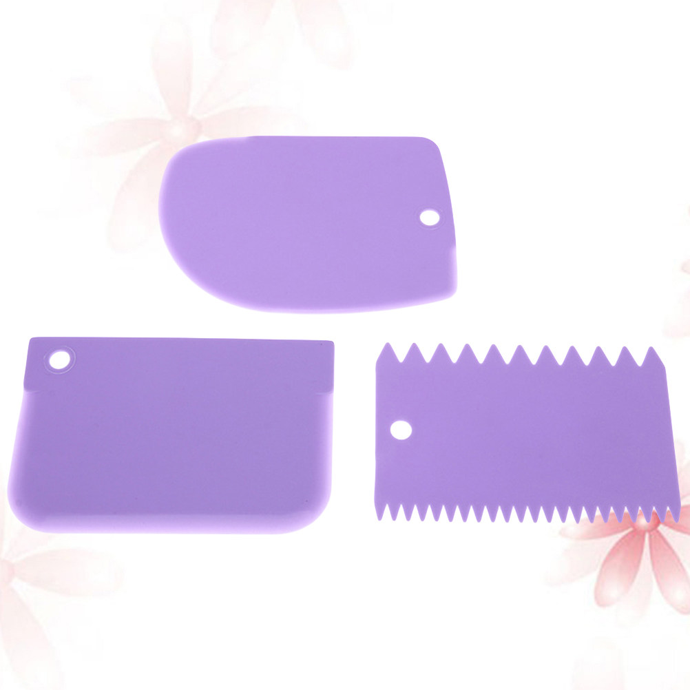 3Pcs Dough Scrapers Curved Fla - Dough Scraper Curved recension och pris