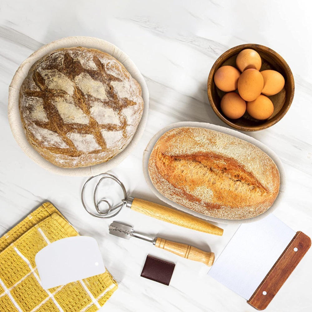 Plastic/Wooden Bread Lame Tool - Dough Scraper Curved recension och pris