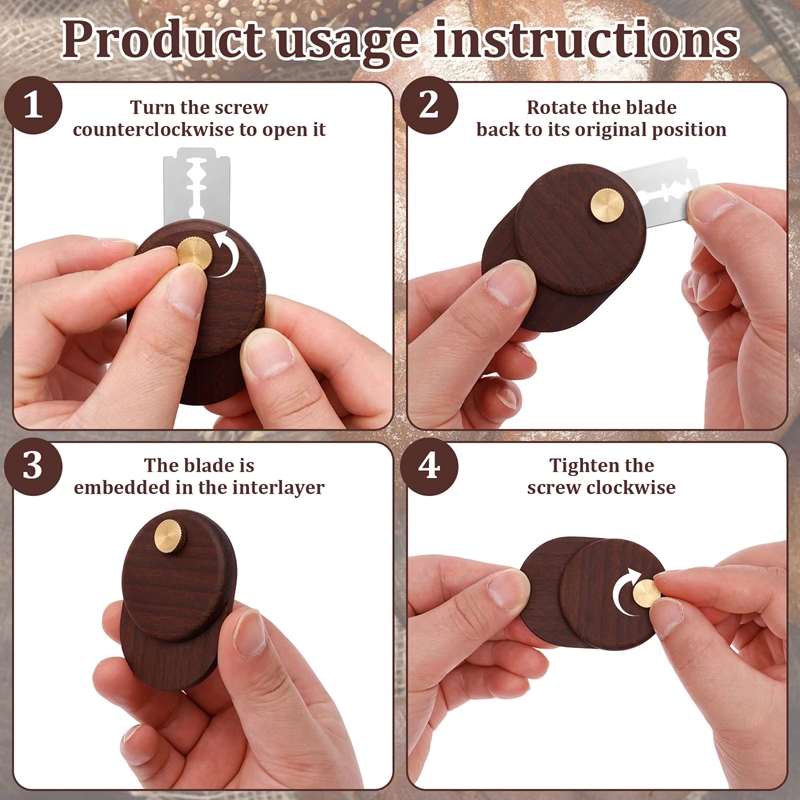 Bread Lame Dough Score Cutting - Dough Scraper Curved recension och pris